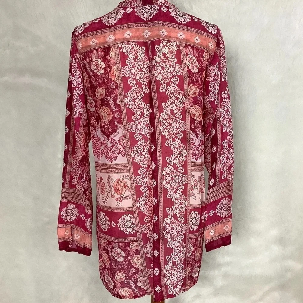Johnny Was Inca trim blouse NWT